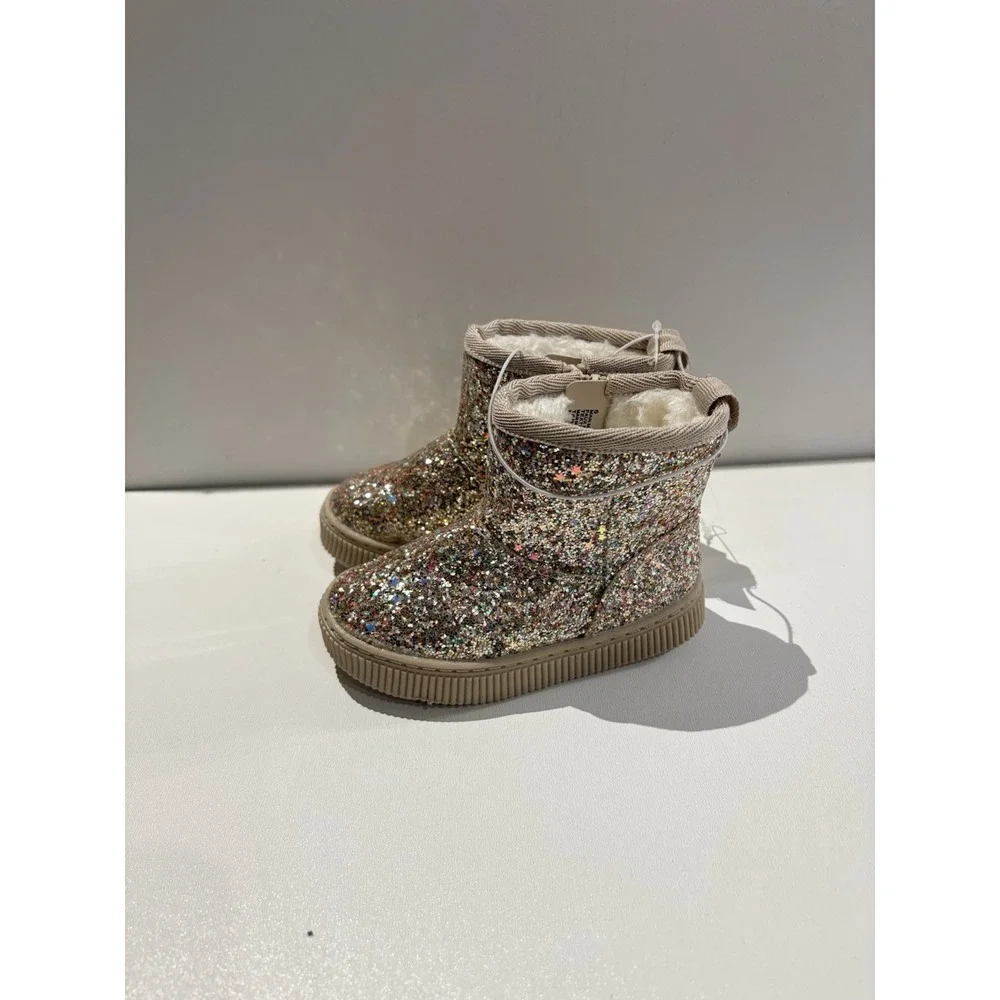 Toddler Arlo Booties - Cat‎ & Jack Gold 5T NWOT